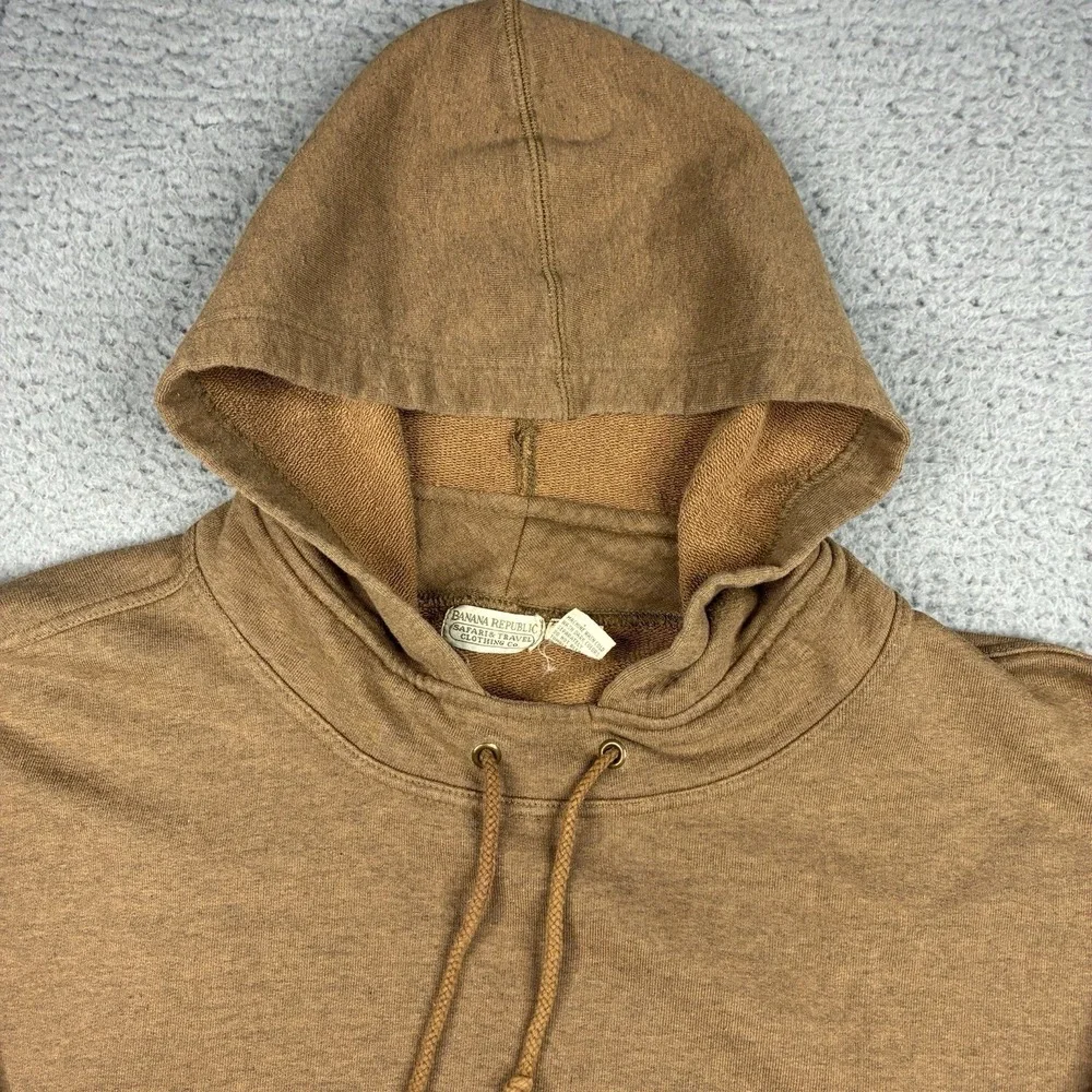 Vintage 90s Banana Republic Safari Pullover Hoodie USA Made Men's XL